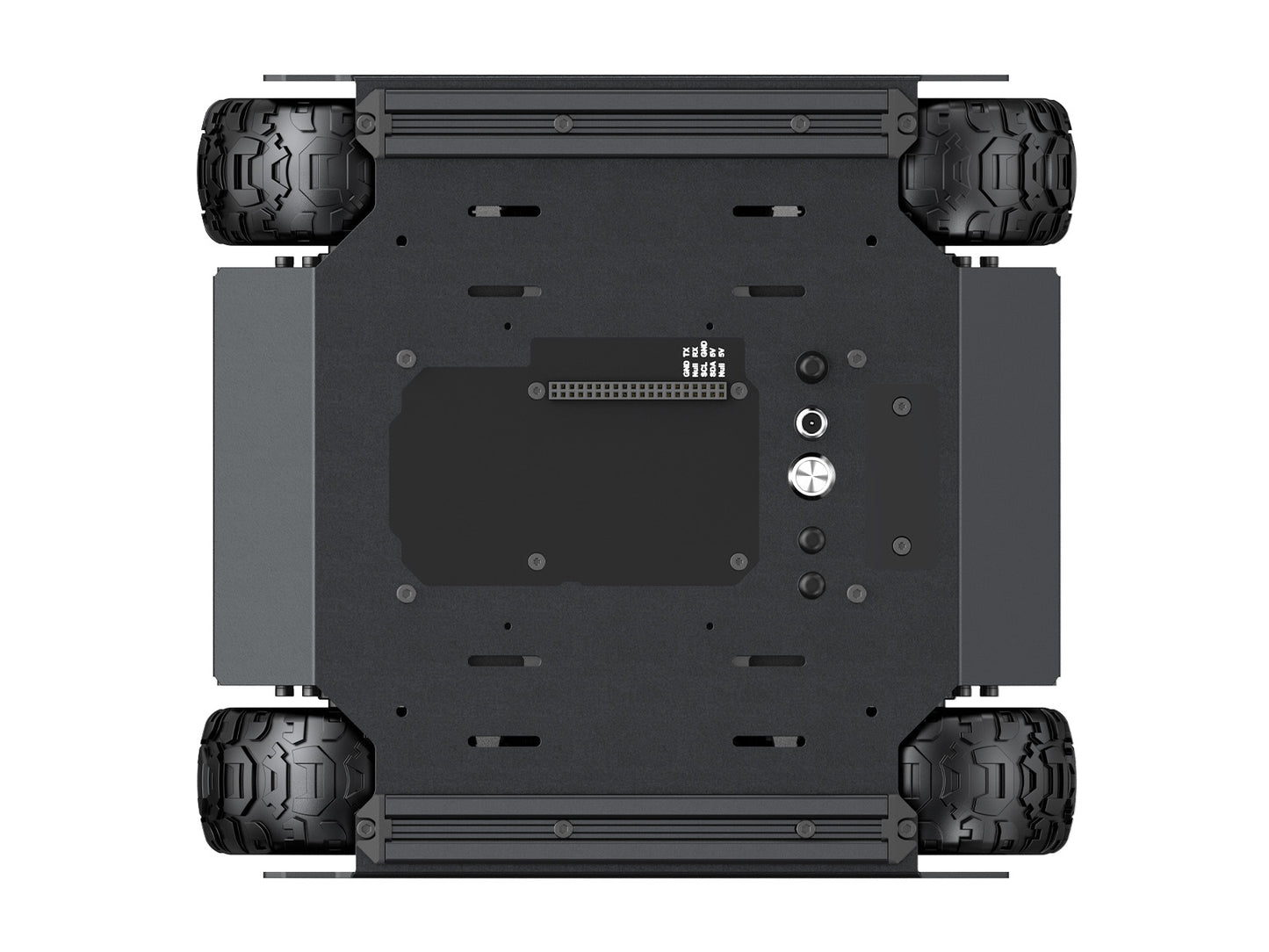 Flexible And Expandable 6x4 Off-Road UGV, With Extension Rails and ESP32 Slave Computer, 6 wheels 4WD Mobile Robot Chassis