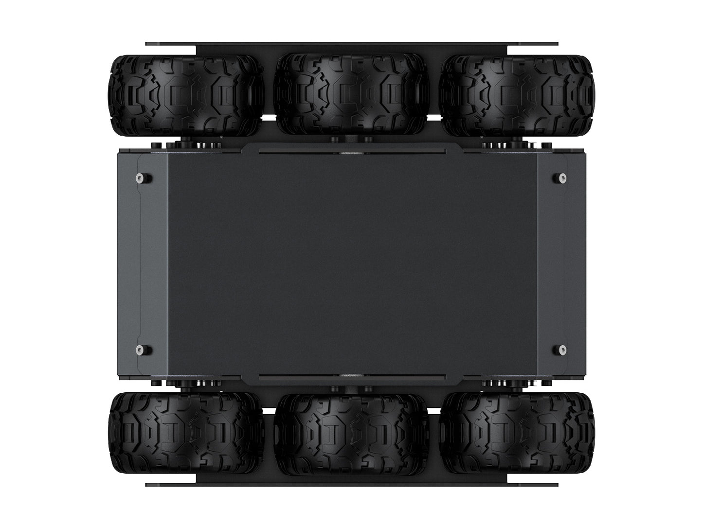 Flexible And Expandable 6x4 Off-Road UGV, With Extension Rails and ESP32 Slave Computer, 6 wheels 4WD Mobile Robot Chassis