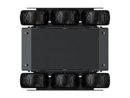 Flexible And Expandable 6x4 Off-Road UGV, With Extension Rails and ESP32 Slave Computer, 6 wheels 4WD Mobile Robot Chassis
