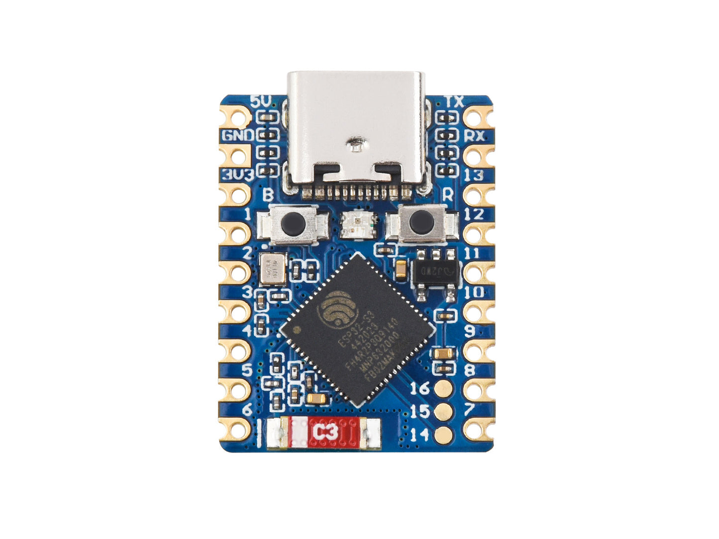 ESP32-S3 Mini Development Board, Based on ESP32-S3 Dual-Core Processor, 240MHz Running Frequency, 2.4GHz Wi-Fi & Bluetooth 5