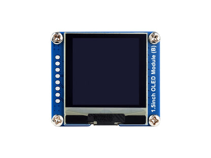 1.5inch OLED Display Module, 128×128 Resolution, SPI / I2C Communication, Black / White Display Color