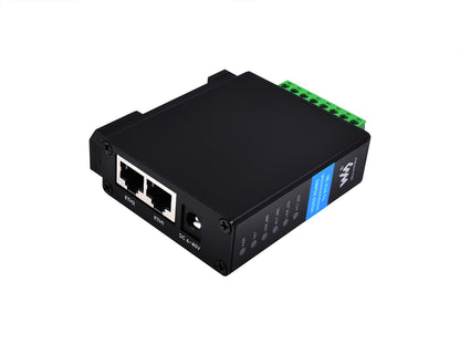 RS232 RS485 to RJ45 Ethernet Serial Server, RS232 And RS485 Dual Channels Independent Operation, Dual Ethernet Ports