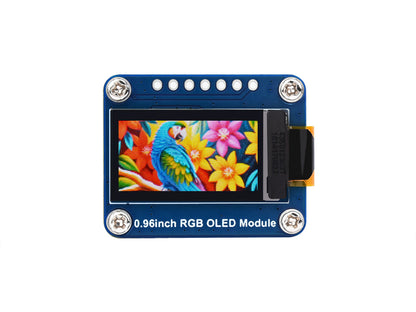 0.96inch RGB OLED Display Module, 64×128 Resolution, 65K Colors, SPI Interface