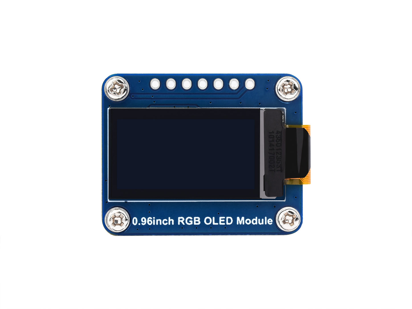 0.96inch RGB OLED Display Module, 64×128 Resolution, 65K Colors, SPI Interface