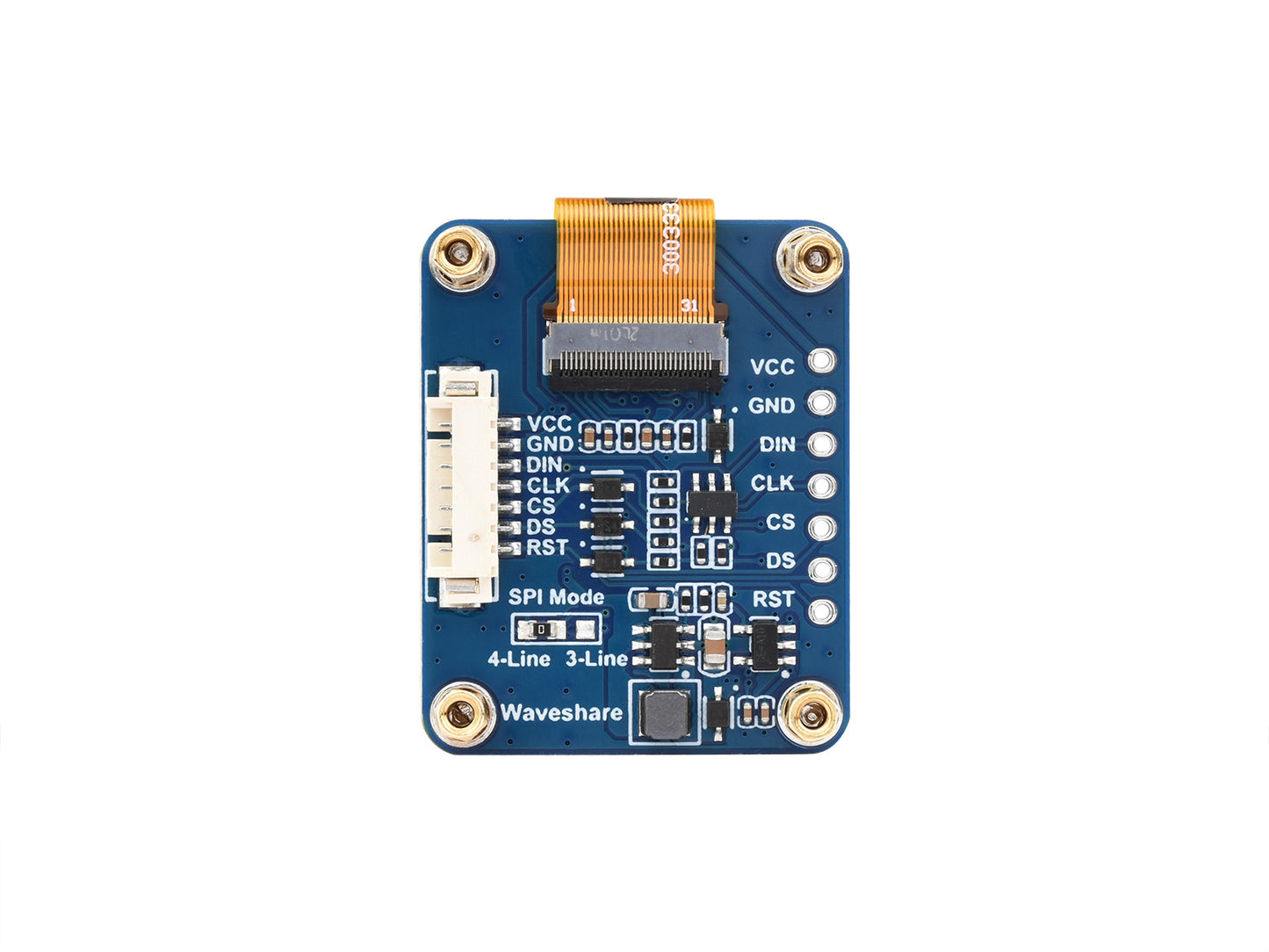 0.96inch RGB OLED Display Module, 64×128 Resolution, 65K Colors, SPI Interface