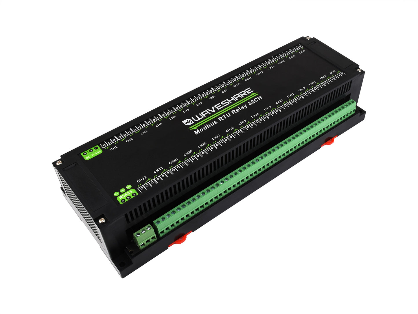 Modbus RTU 32-Ch Relay Module, RS485 Interface, With Multiple Isolation Protection Circuits