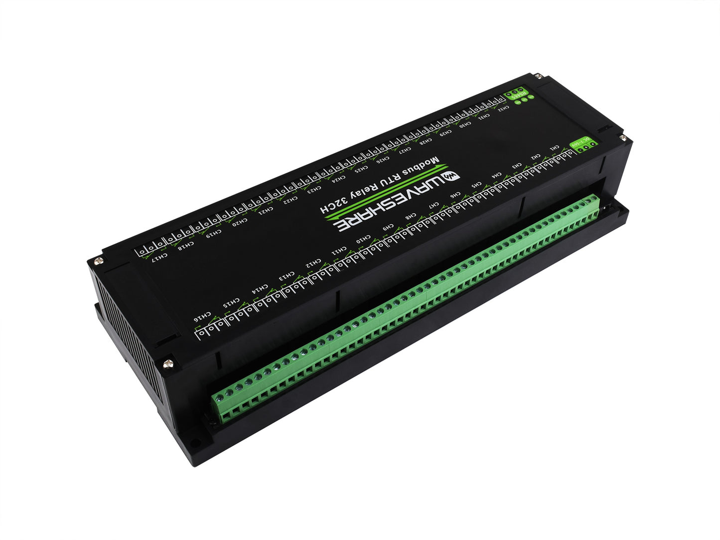 Modbus RTU 32-Ch Relay Module, RS485 Interface, With Multiple Isolation Protection Circuits