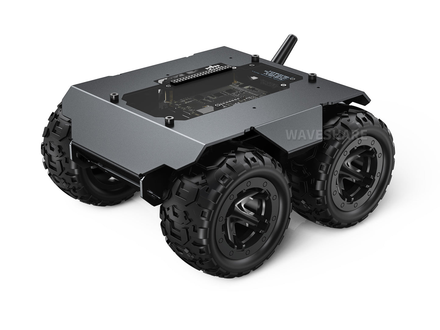 WAVE ROVER Flexible And Expandable 4WD Mobile Robot Chassis, Full Metal Body, Multiple Hosts Support, With Onboard ESP32 Module