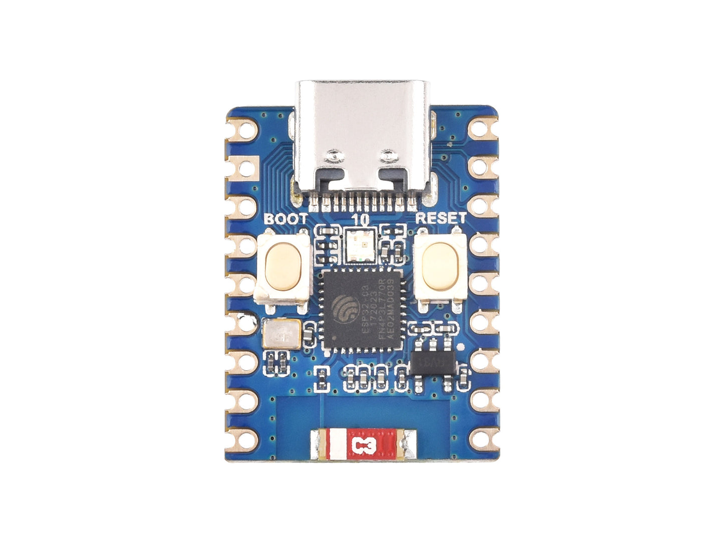 ESP32-C3 Mini Development Board, Based on ESP32-C3FH4 Single-core Processor, 160MHz Running Frequency, 2.4GHz Wi-Fi & Bluetooth 5