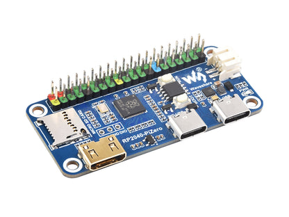 Waveshare RP2040-PiZero Development Board, Based On The Raspberry Pi RP2040 Dual-core Processor, 264KB SRAM And 16MB Onboard Flash Memory