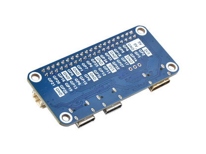 Waveshare RP2040-PiZero Development Board, Based On The Raspberry Pi RP2040 Dual-core Processor, 264KB SRAM And 16MB Onboard Flash Memory