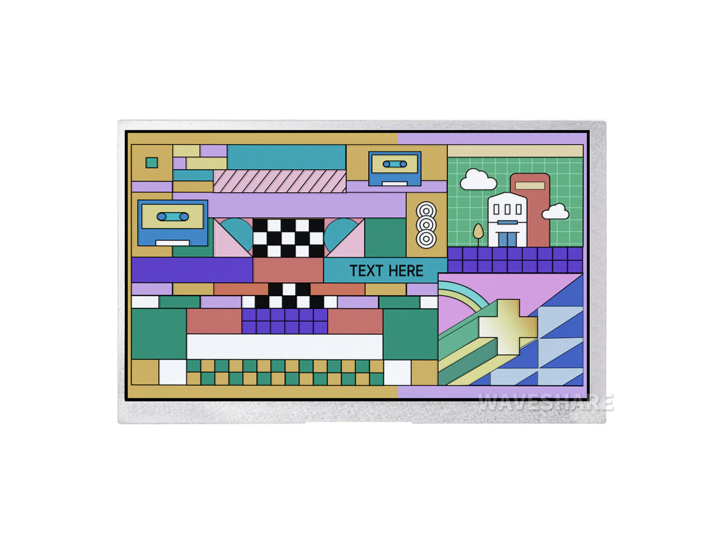 7/10.1 inch DVI Display Module for Raspberry Pi Pico, IPS panel, 1024×600 Pixel, DVI interface Communication