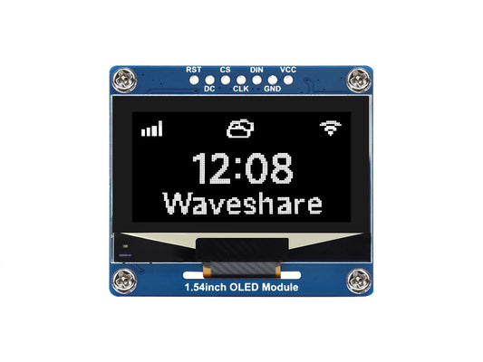 1.54inch OLED Display Module, 128×64 Resolution, SPI / I2C Communication