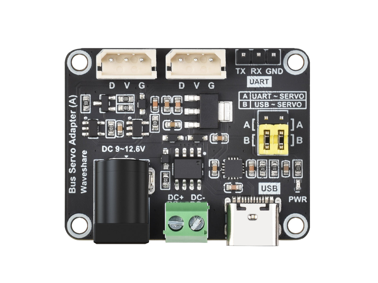 Serial Bus Servo Driver Board, Integrates Servo Power Supply And Control Circuit, Applicable for ST/SC Series Serial Bus Servos