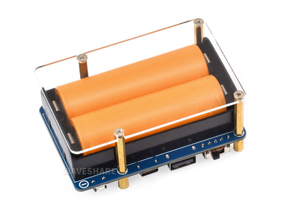 UPS HAT (D) for Raspberry Pi, Supports 21700 Li battery (NOT included), 5V Uninterruptible Power Supply, Pogo Pins Connector