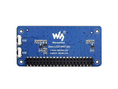Triple LCD HAT For Raspberry Pi, Onboard 1.3inch IPS LCD Main Screen and Dual 0.96inch IPS LCD Secondary Screens