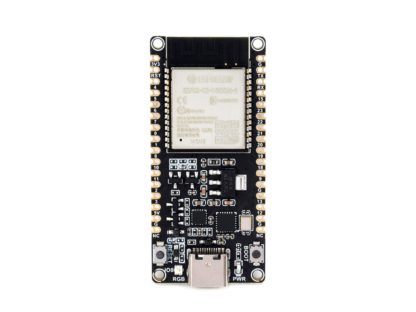 ESP32-C6 Microcontroller, WiFi 6 Development Board, 160MHz Single-core Processor, ESP32-C6-WROOM-1-NX Series Module, Supports USB And UART Development