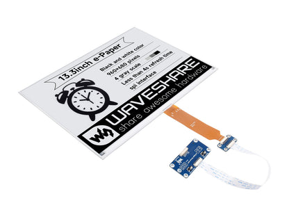 960×680, 13.3inch E-Ink display HAT (K) for Raspberry Pi, SPI interface