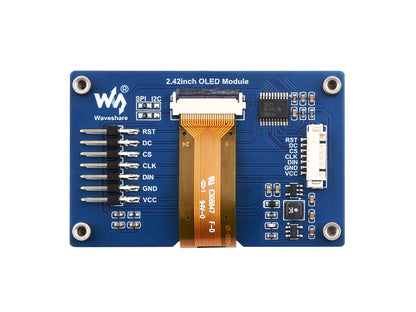 2.42inch OLED Display Module, 128×64 Resolution, SPI / I2C Communication