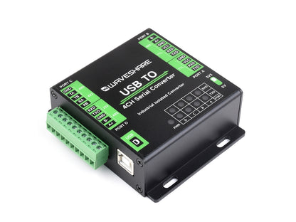 Industrial USB To 4-Ch Serial Converter, Original FT4232HL Chip, Supports USB To RS232/485/422/TTL
