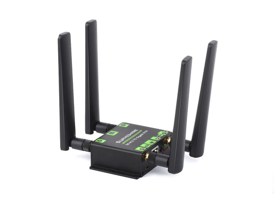 5G M.2 to Gigabit Ethernet Converter, 5G M.2 to USB3.1, Aluminum Alloy Case, Wall-Mount Support, Quad Antennas, Options For 5G Module