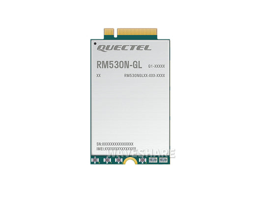 Quectel RM530N-GL IoT 5G Global Band Module, 5G Sub-6G & mmWave Module, M.2 Form Factor With 3GPP 5G Release 16 Specification
