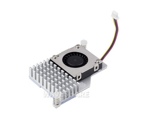 Official Raspberry Pi Active Cooler for Raspberry Pi 5, Temperature-controlled Blower Fan, Aluminium Heatsink, With Thermal Tapes