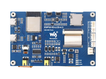 ESP32-S3 4.3inch Display Development Board, 800×480, Options For Touch Function, 32-bit LX7 Dual-core Processor, Up to 240MHz Frequency, Supports WiFi &amp; Bluetooth