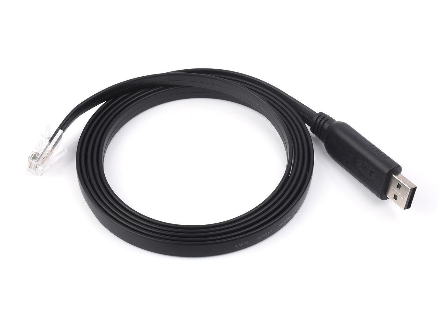 Industrial USB To RJ45 Console Cable, USB Type A to RJ45 Console Male Port, Original FT232RL Chip, Cable Length 1.8m