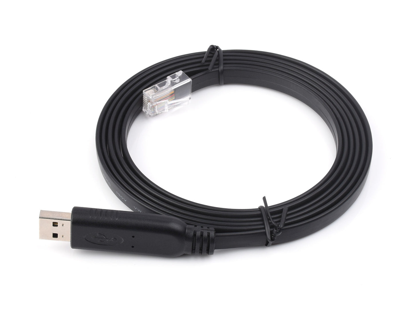 Industrial USB To RJ45 Console Cable, USB Type A to RJ45 Console Male Port, Original FT232RL Chip, Cable Length 1.8m
