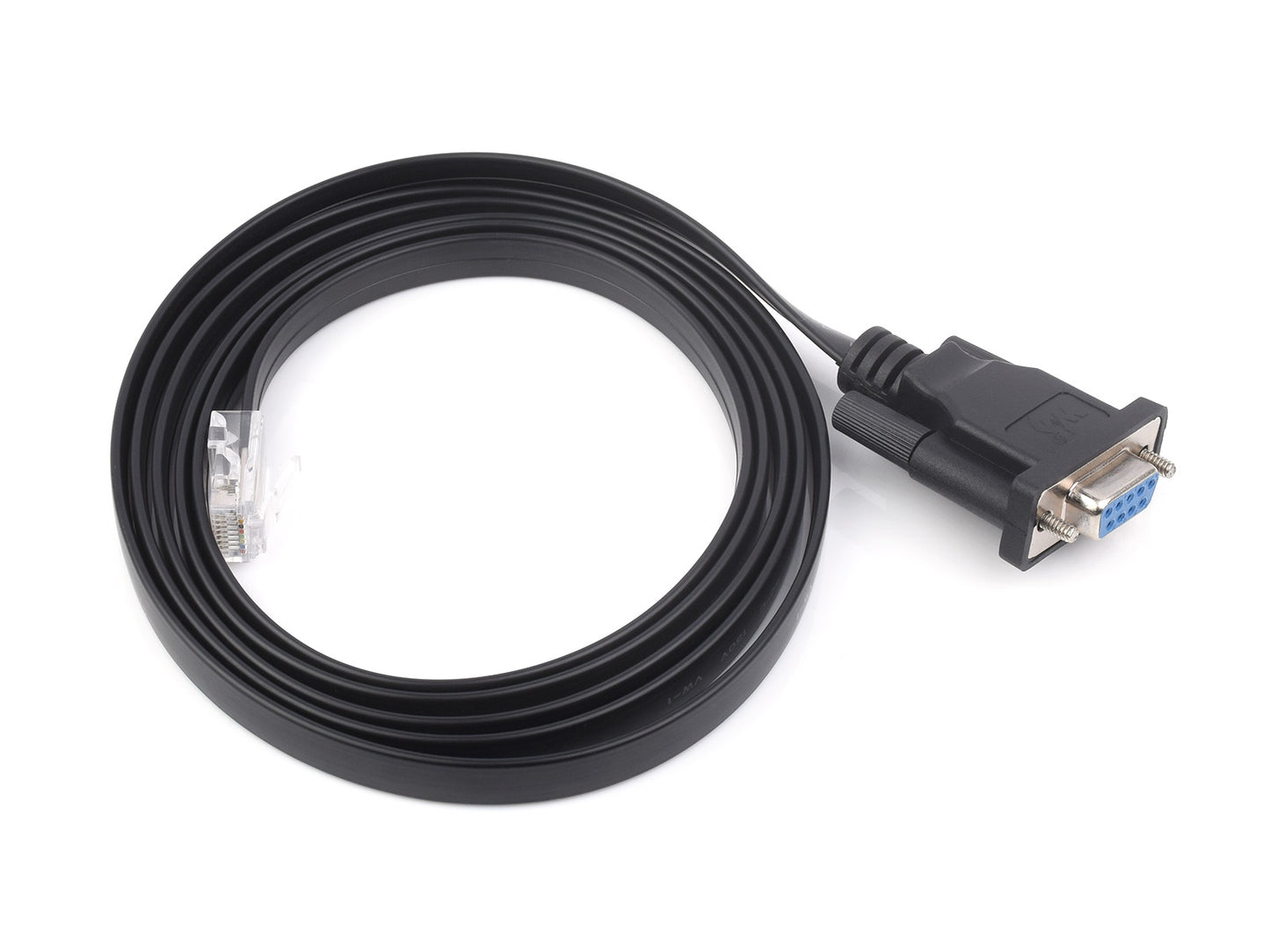 RS232 to RJ45 Console Cable, RS232 DB9 Female Port to RJ45 Console Male Port, Cable Length 1.8m