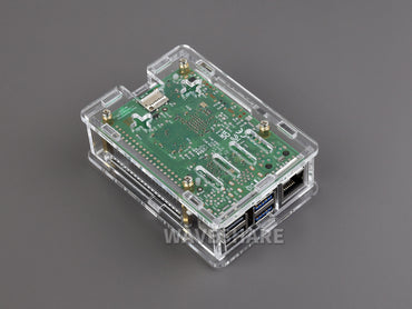 Clear Acrylic Case for Raspberry Pi 5, Supports installing Official Active Cooler