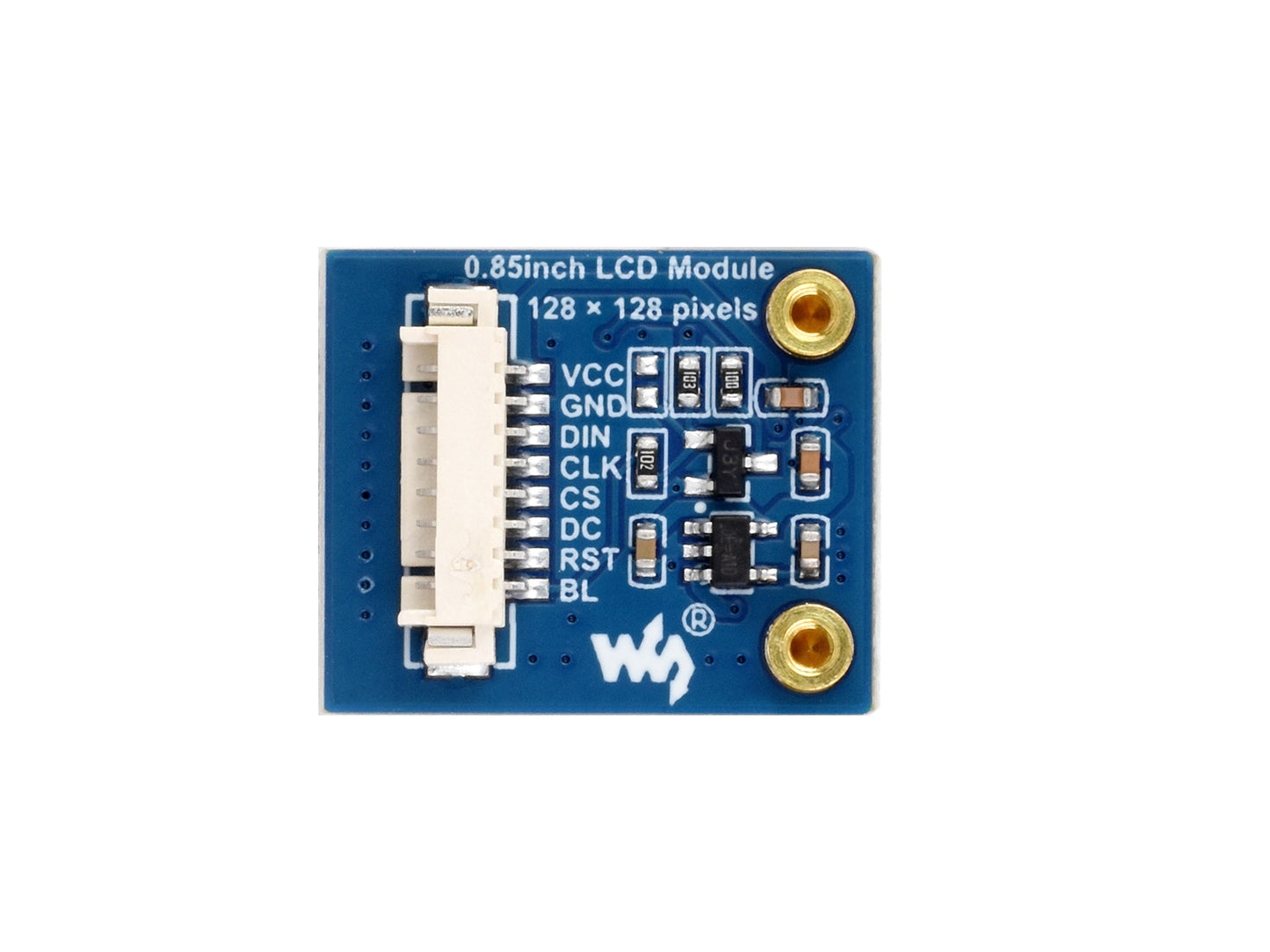 0.85inch LCD Display Module, IPS Panel, 128×128 Resolution, SPI Interface, 65K colors