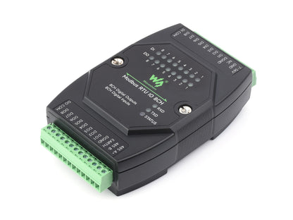 Industrial 8-Ch Digital Input & Output Module, DC 7~36V Wide Voltage Power Supply, Modbus RTU Protocol