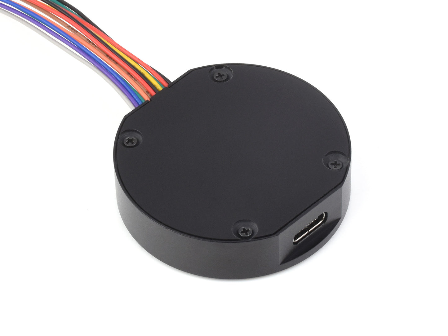 RP2040 Microcontroller Development Board, with 1.28inch Round Touch LCD, Accelerometer And Gyroscope Sensor, With CNC Metal Case