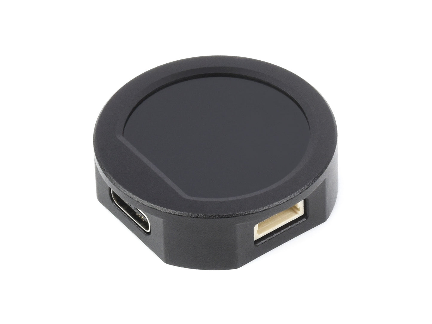 RP2040 MCU Board, With 0.99inch Round LCD, Accelerometer And Gyroscope Sensor, With CNC Metal Case