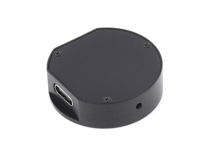 RP2040 MCU Board, With 0.99inch Round LCD, Accelerometer And Gyroscope Sensor, With CNC Metal Case