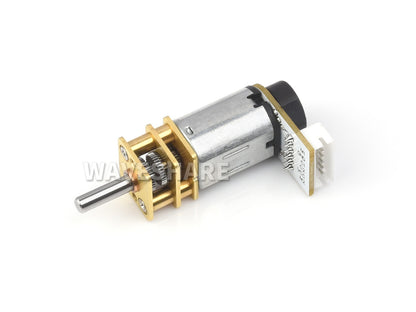 N20 DC Gear Motor, Magnetic Hall Encoder, All-metal Gearbox, High precision Reduction Motor, With L-shaped 6PIN Connector