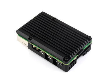 Aluminium Alloy Case (H) for Raspberry Pi 5, With Temperature-Controlled Blower Fan