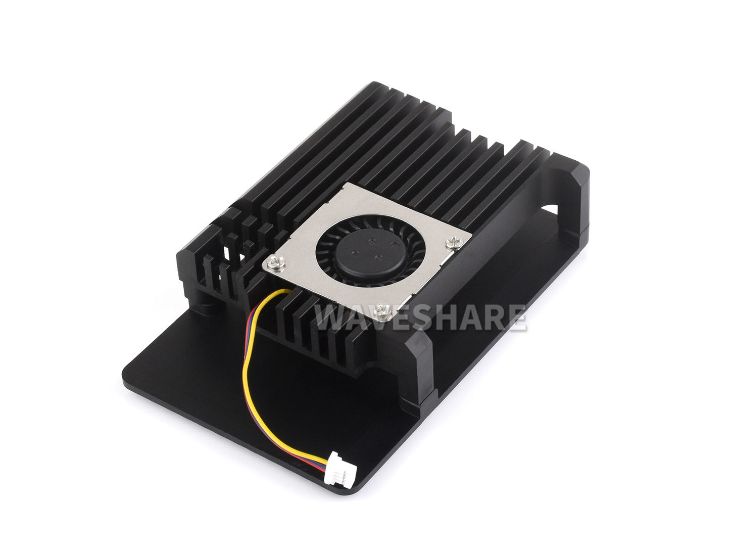 Aluminium Alloy Case (H) for Raspberry Pi 5, With Temperature-Controlled Blower Fan