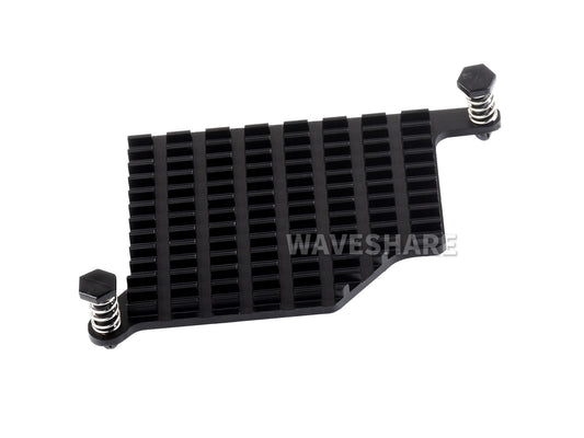 Aluminum Heatsink For Raspberry Pi 5, With Thermal Pads And Spring-Loaded Push Pins