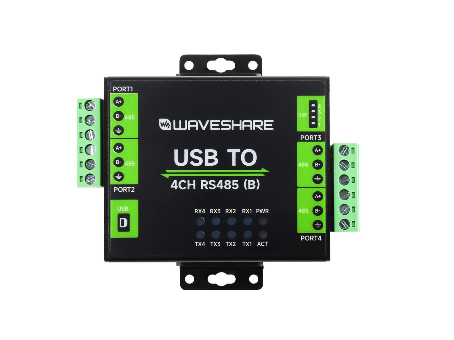 Industrial Isolated USB To 4-Ch RS485 Converter (B), CH344L Chip, Multi Protection Circuits, Multi Systems Support