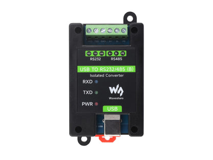 USB to RS232/485 Industrial Grade Isolated Converter, Onboard Original FT232RNL Chip, Multiple Protection, Wall-mount and Rail-Mount Support
