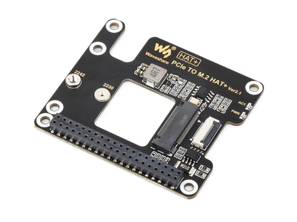 PCIe To M.2 Adapter for Raspberry Pi 5, Supports NVMe Protocol M.2 Solid State Drive, High-speed Reading/Writing, HAT + Standard