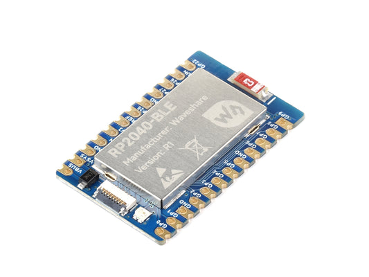 Waveshare RP2040-BLE Development Board, Raspberry Pi Microcontroller Development Board, Based On RP2040, Supports Bluetooth 5.1 Dual Mode