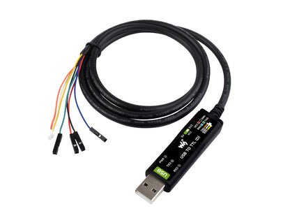 Industrial USB TO TTL (D) Serial Cable, Original FT232RNL Chip, Multi Protection Circuits, Multi Systems Support, Suitable For Raspberry Pi 5 Serial Port Debugging