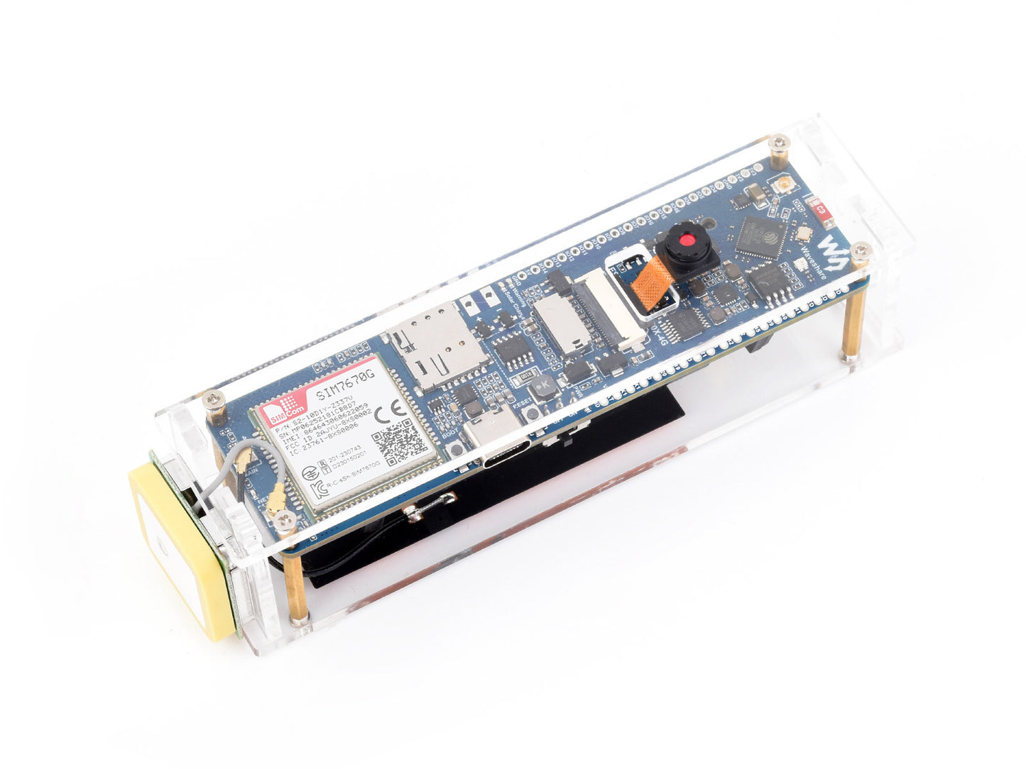 ESP32-S3 SIM7670G 4G Development Board, LTE Cat-1 / WiFi / Bluetooth / GNSS Positioning Support, Global Coverage Multi Band