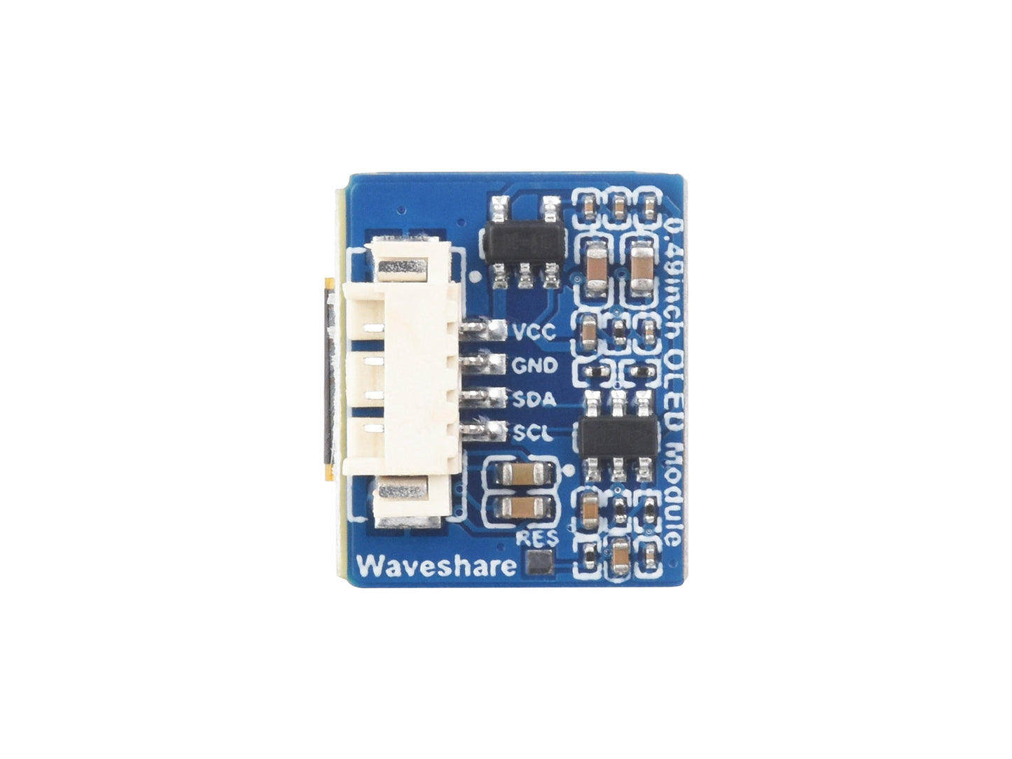 0.49inch OLED Display Module, 64×32 Resolution, I2C Communication, Black / White Display Color