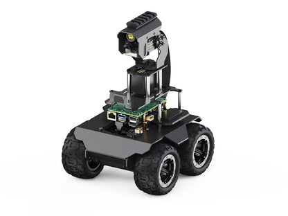 RaspRover Open-source 4WD AI Robot, Dual controllers, All-metal Body, Computer Vision, Suitable for Raspberry Pi 4B / Raspberry Pi 5