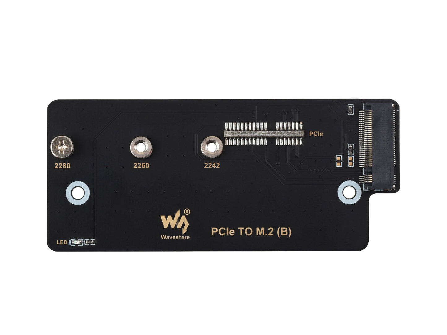 PCIe TO M.2 adapter (B), Supports NVMe Protocol M.2 Solid State Drive, High-speed Reading/Writing, Supports Raspberry Pi Compute Module 4